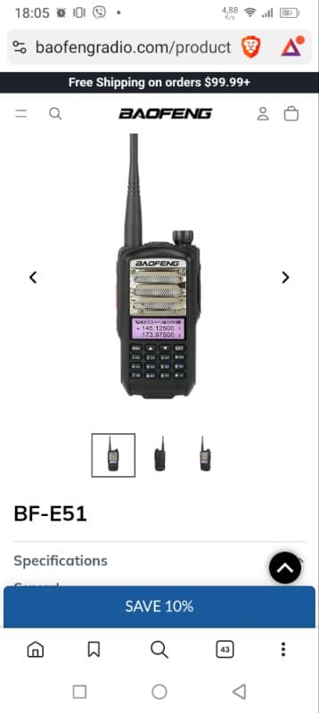 Uv5r uv9r Motorola baofeng BF E51 radio stanica stanice