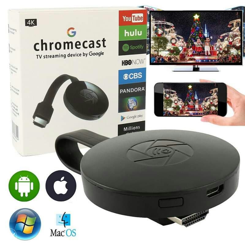 CHROMECAST GOOGLE HDMI ADAPTER 4K WIRLES CHROMCAST