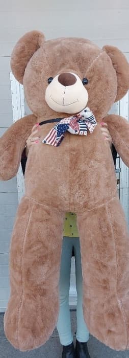 165cm MEDO PLISANI MEDVJED SMEDJI BIJELI PINK BOJA POKLON