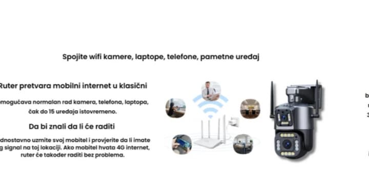 4G / 5G  BEŽIČNI WI-FI RUTER NA SIM KARTICU 5