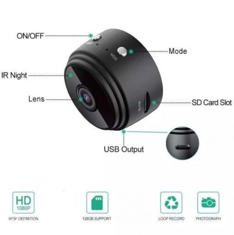 MINI SPY KAMERA ŠPIJUNSKA MALA wifi VIDEO NADZOR 3