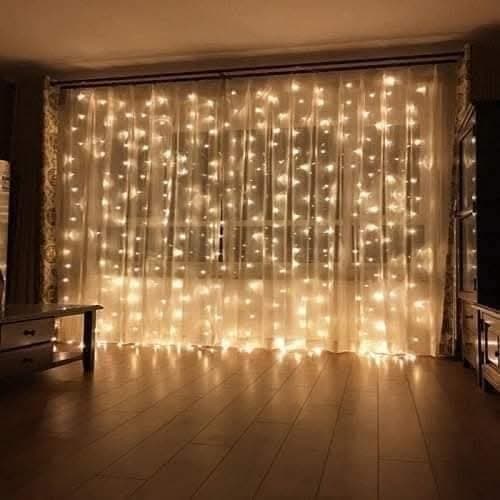 zavjese led lampice 3x2 i 3x3 m bijele.zute.sarene 3