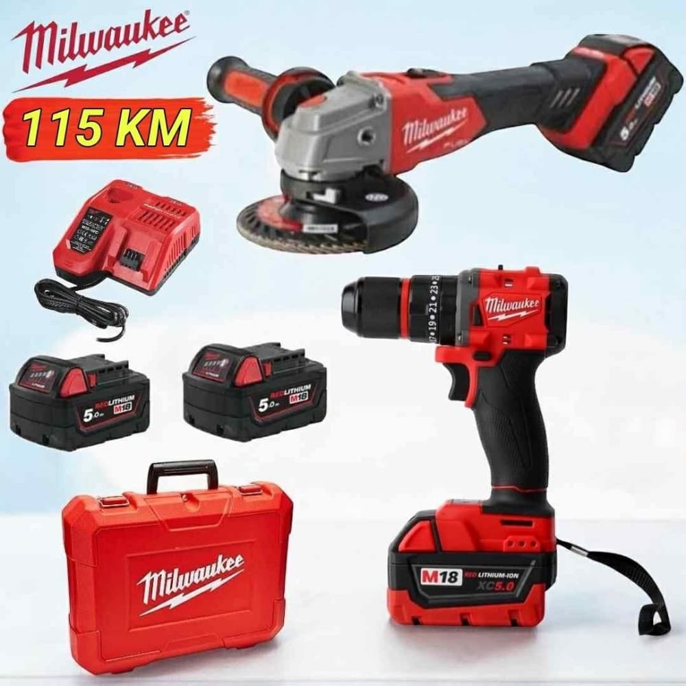 Milvoki set 2u1 busilica brusilica