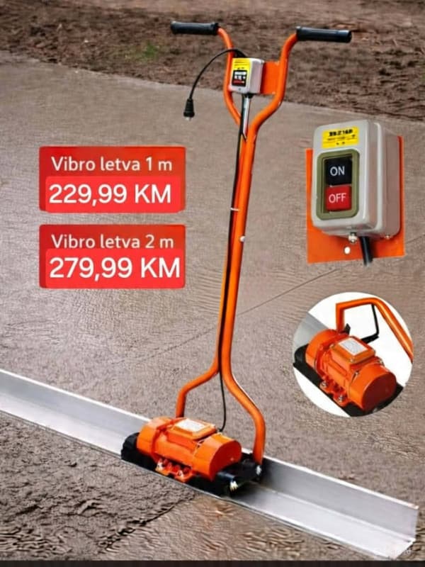 vibraciona letva za ravnanje betona 1m i 2 m