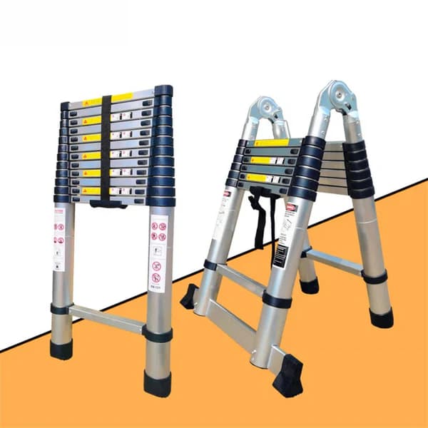 Aluminijske dvodijelne teleskopske ljestve – 1,9 m