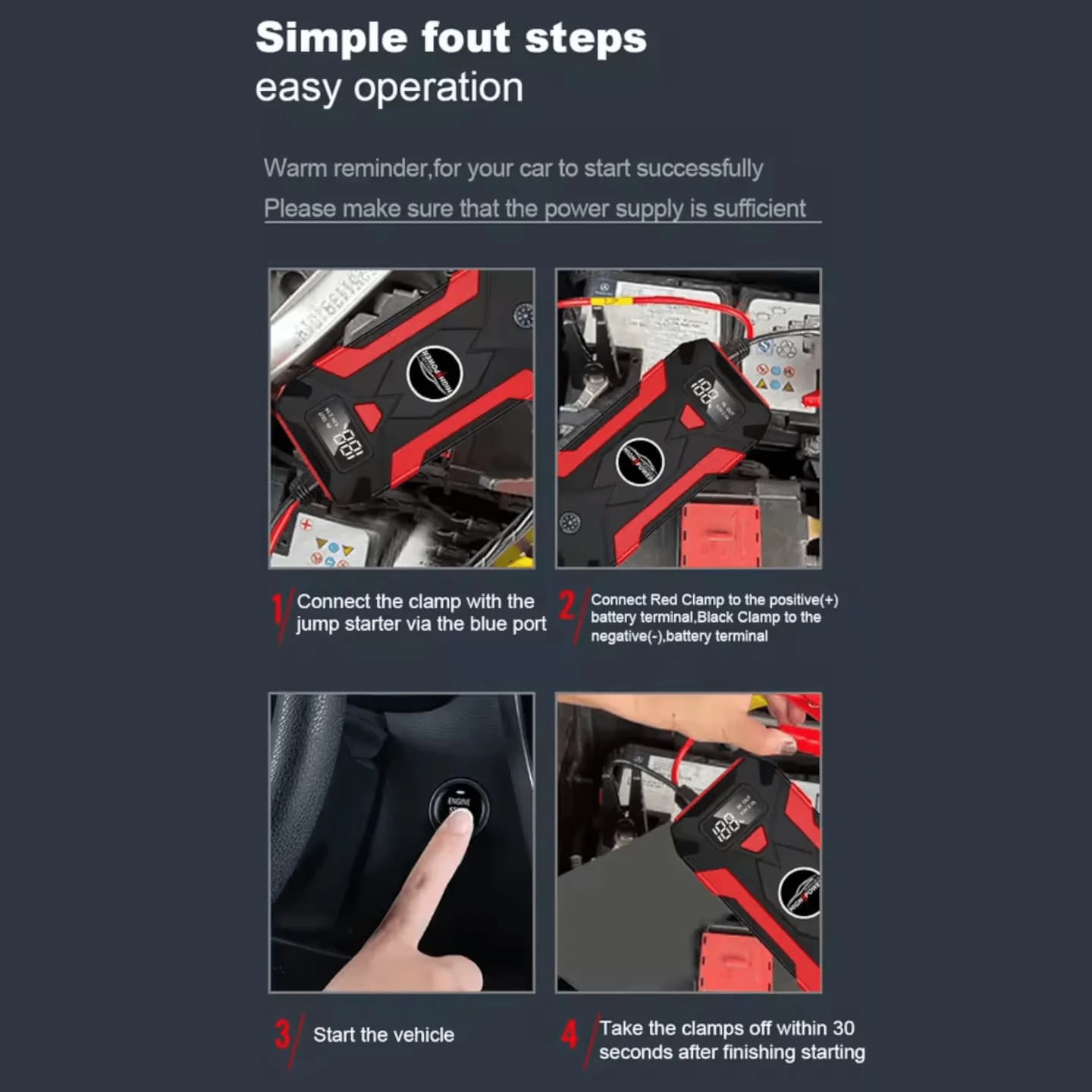 8u1 Auto Starter 16800mAh + KOMPRESOR 3